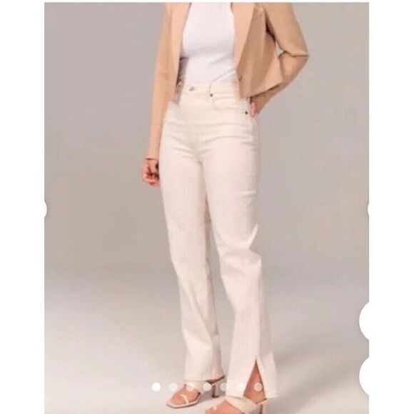 Abercrombie & Fitch The 90s Straight Ultra High Rise Curve Love Jeans Size 30 10 - Picture 3 of 15